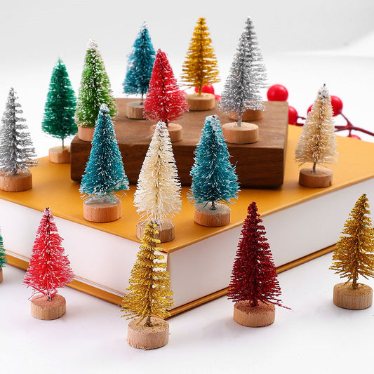 Multicolor Wooden Christmas Trees