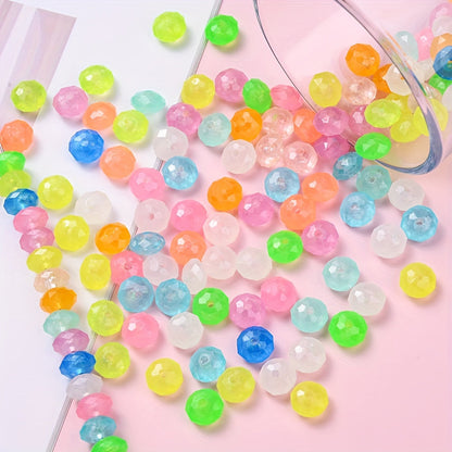 Luminous Acrylic Flat Spacer Beads