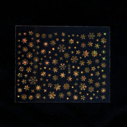 Gold Pattern Manicure Stickers