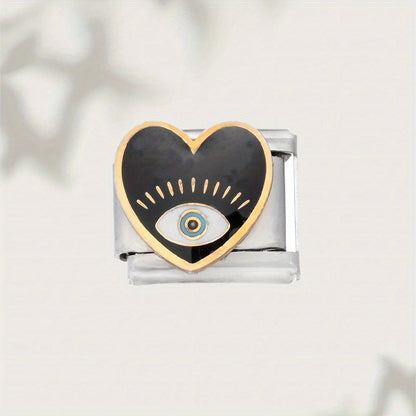 1pc 9mm Stainless Steel Italian Charm Bead