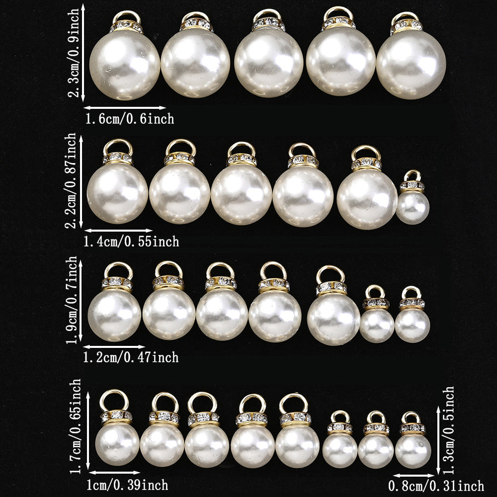 8/10/12/14/16 mm Acrylic Rhinestone Round Spacer Beads