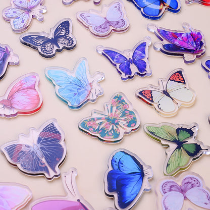 Colorful Butterfly Acrylic Flatback Embellishments