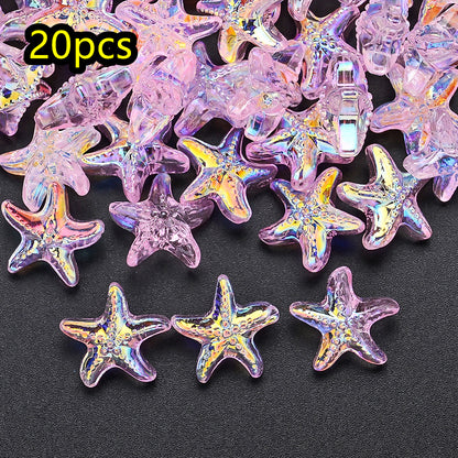 AB Ocean Starfish Glass Beads