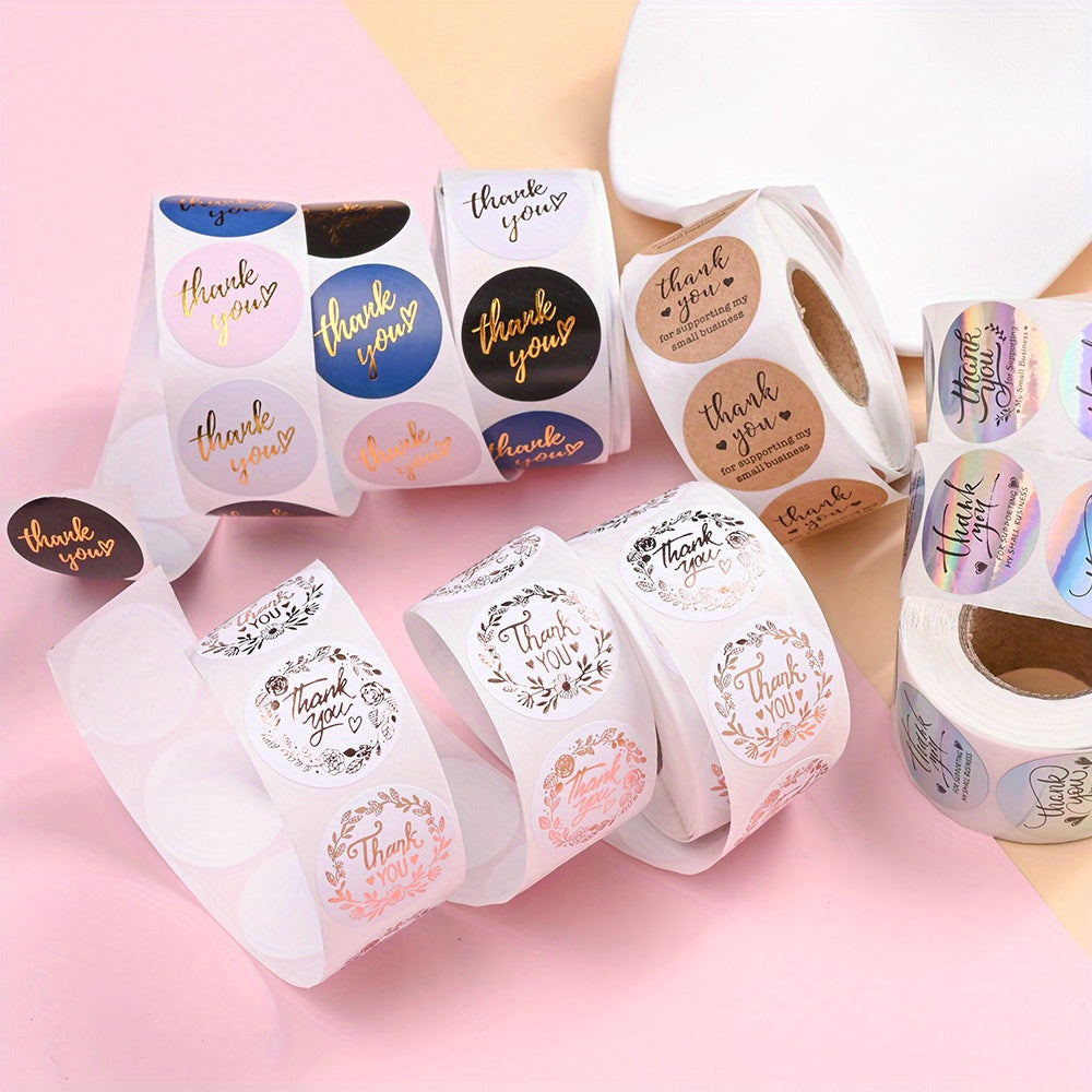 Floral Thank You Stickers