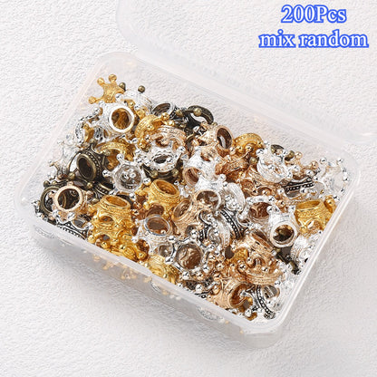 Crown Alloy Spacer Beads