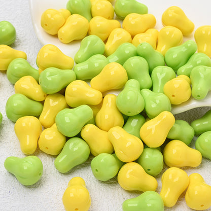 Autumn Pear Acrylic Beads
