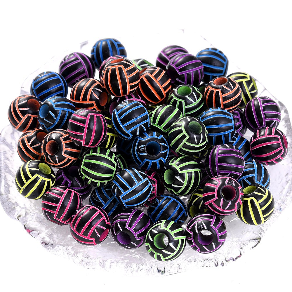50pcs 39 Styles Mixed Sports Ball Beads