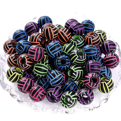 50pcs 39 Styles Mixed Sports Ball Beads