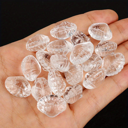 Transparent Shell Glass Beads