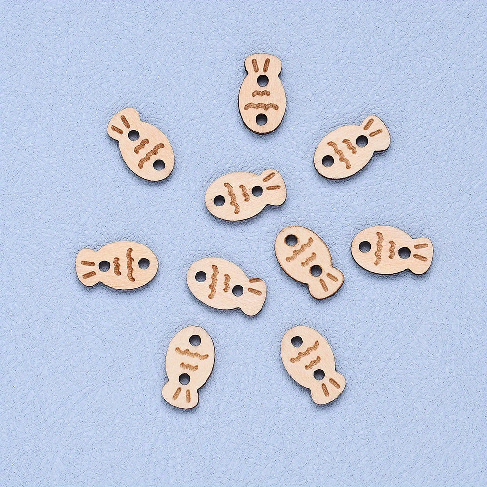 Fish Shape Double Hole Buttons