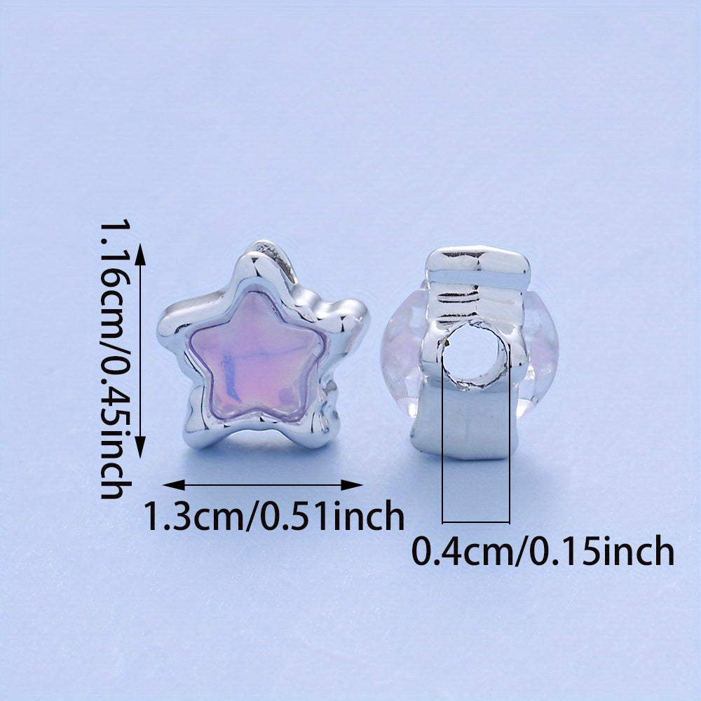 10pcs/set Mermaid Color CCB Beads