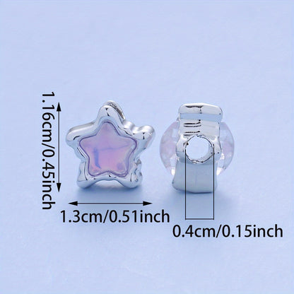10pcs/set Mermaid Color CCB Beads