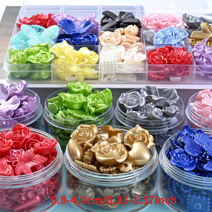 30g 8-40mm Bohemian Style Acrylic Mixed Beads