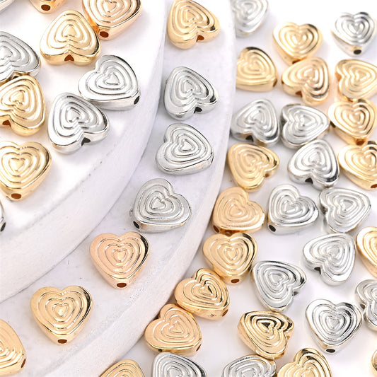 CCB Heart Spacer Beads