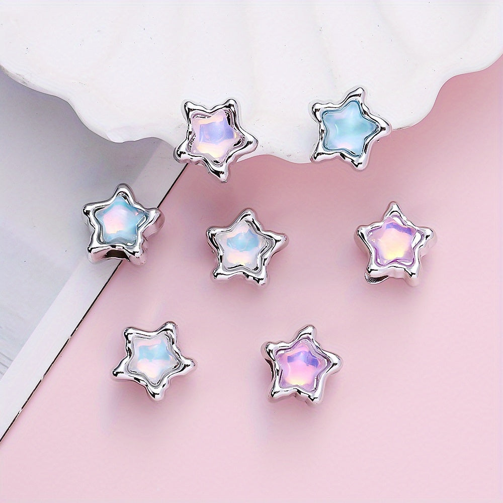 Pentagram Plastic Spacer Beads