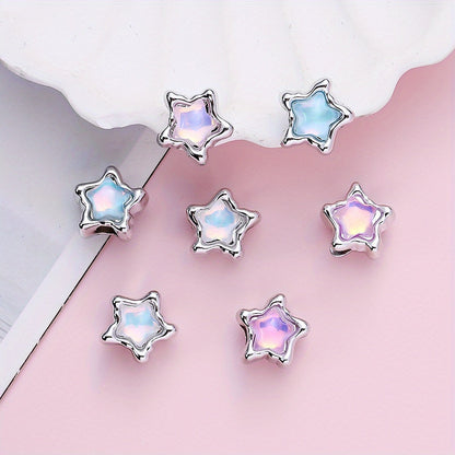 Pentagram Plastic Spacer Beads