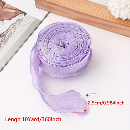 Pleated Fishtail Tulle Ribbon for Floral & Gift Decoration
