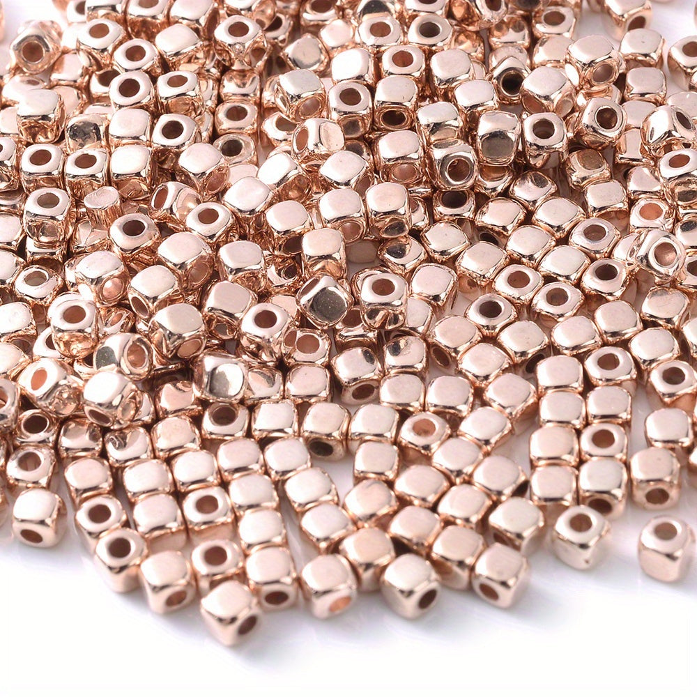 100PCS 3mm Multicolor Cube CCB Spacer Bead Set