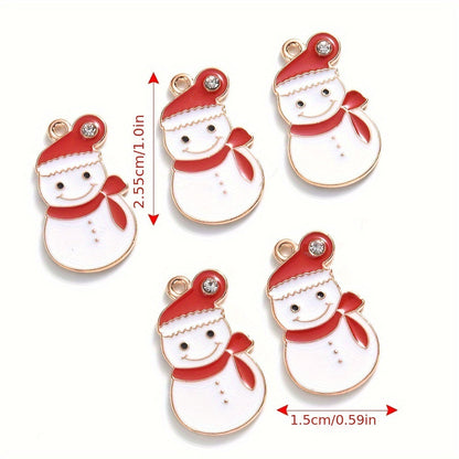 Mixed Metal Christmas Pendants