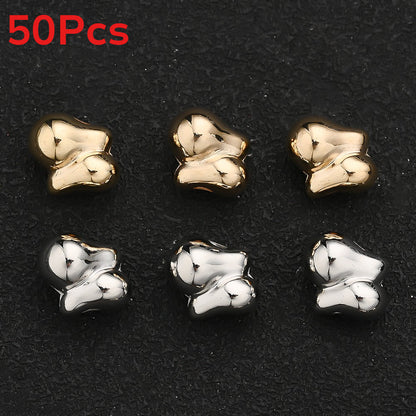 30/50PCS 14×11mm CCB Irregular Spacer Bead Set
