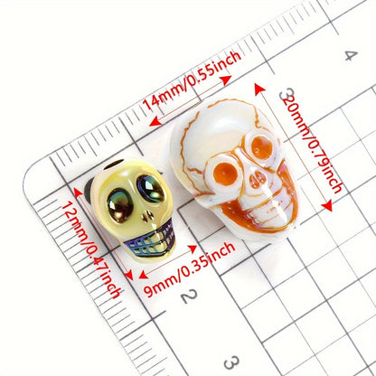 Skull Shaped Acrylic Beads