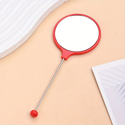 Beaded Handheld Makeup Mirror
