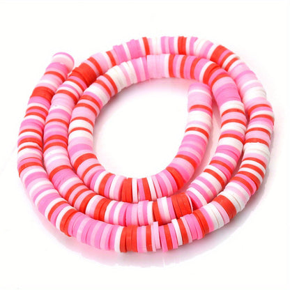 Mixed Color Polymer Clay Flat Beads