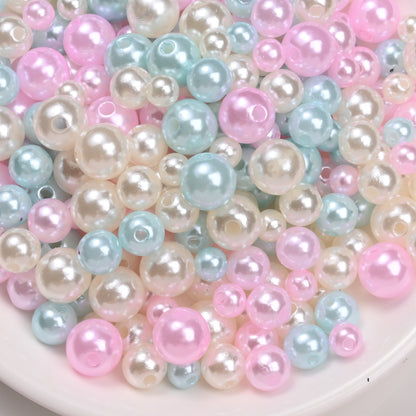 30g/bag 6/8/10mm Multicolor Imitation Pearl Acrylic Beads