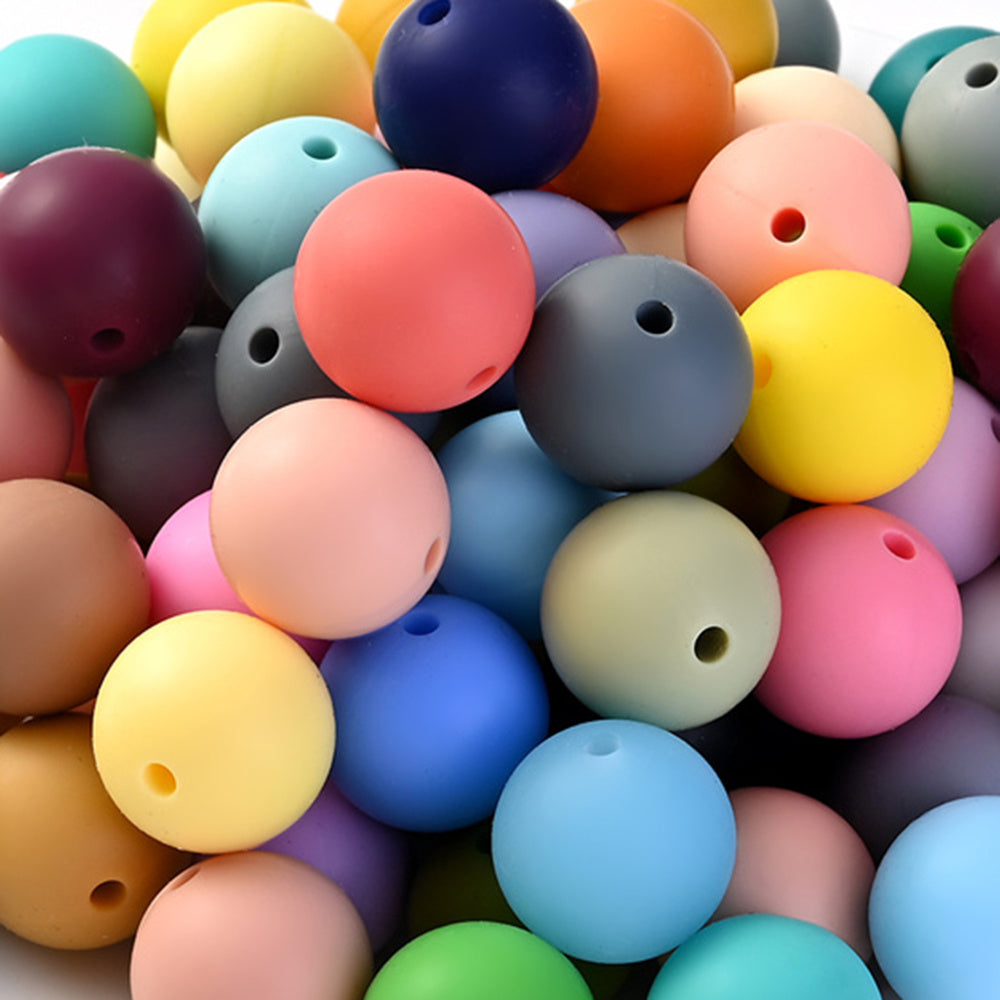 12 mm Round Silicone Beads