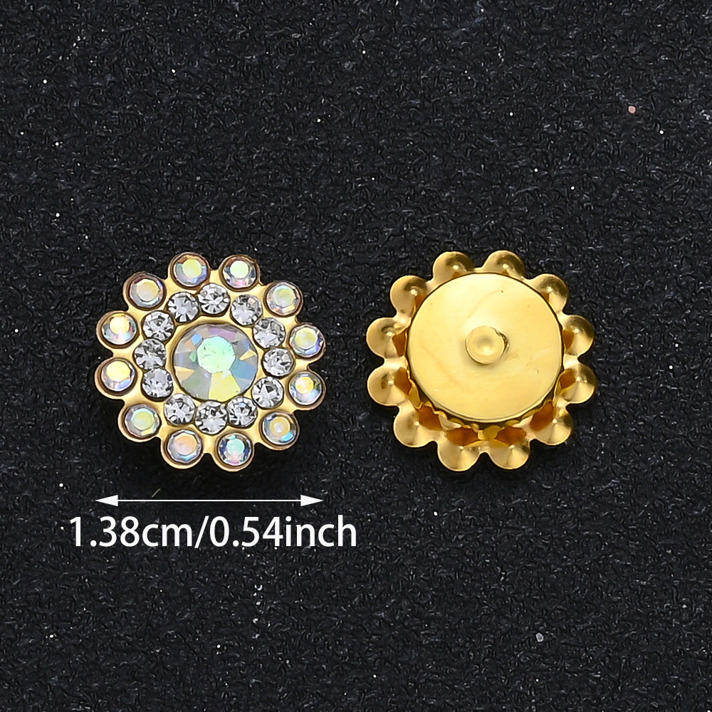 Sunflower Sew-On Rhinestones