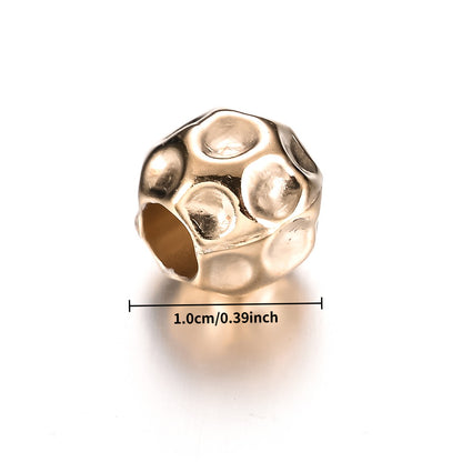 150pcs 10mm Electroplated CCB Round Beads