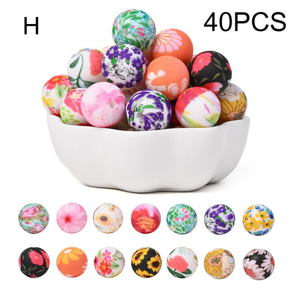 Vibrant Silicone Focal Beads Set