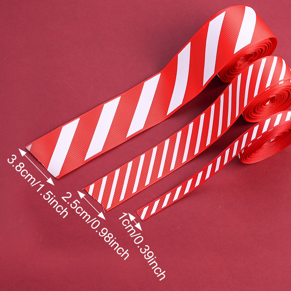 Christmas Striped Ribbon