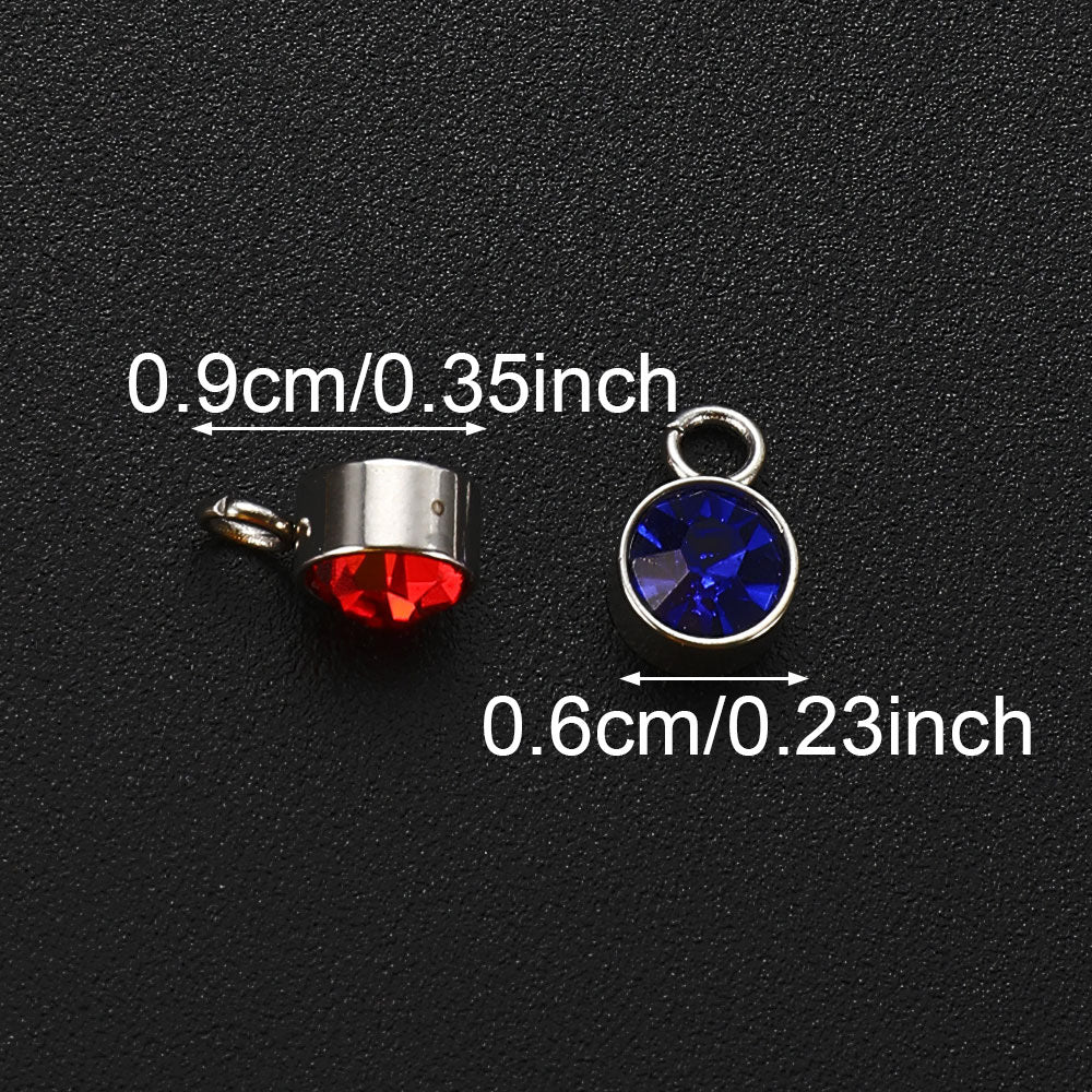 Birthstone Alloy Pendants
