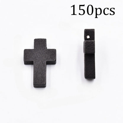 Natural Wood Cross Charms