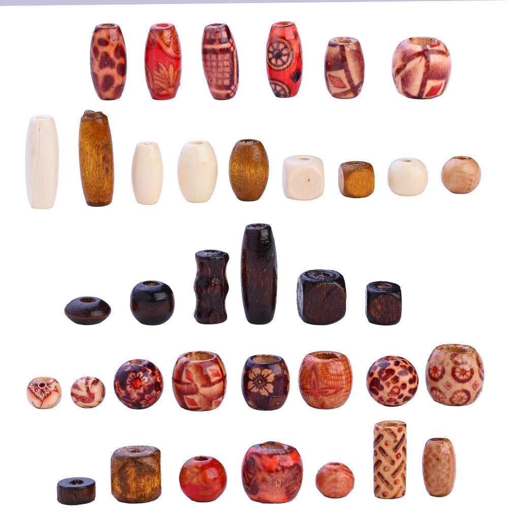 Mixed Irregular Wooden Beads