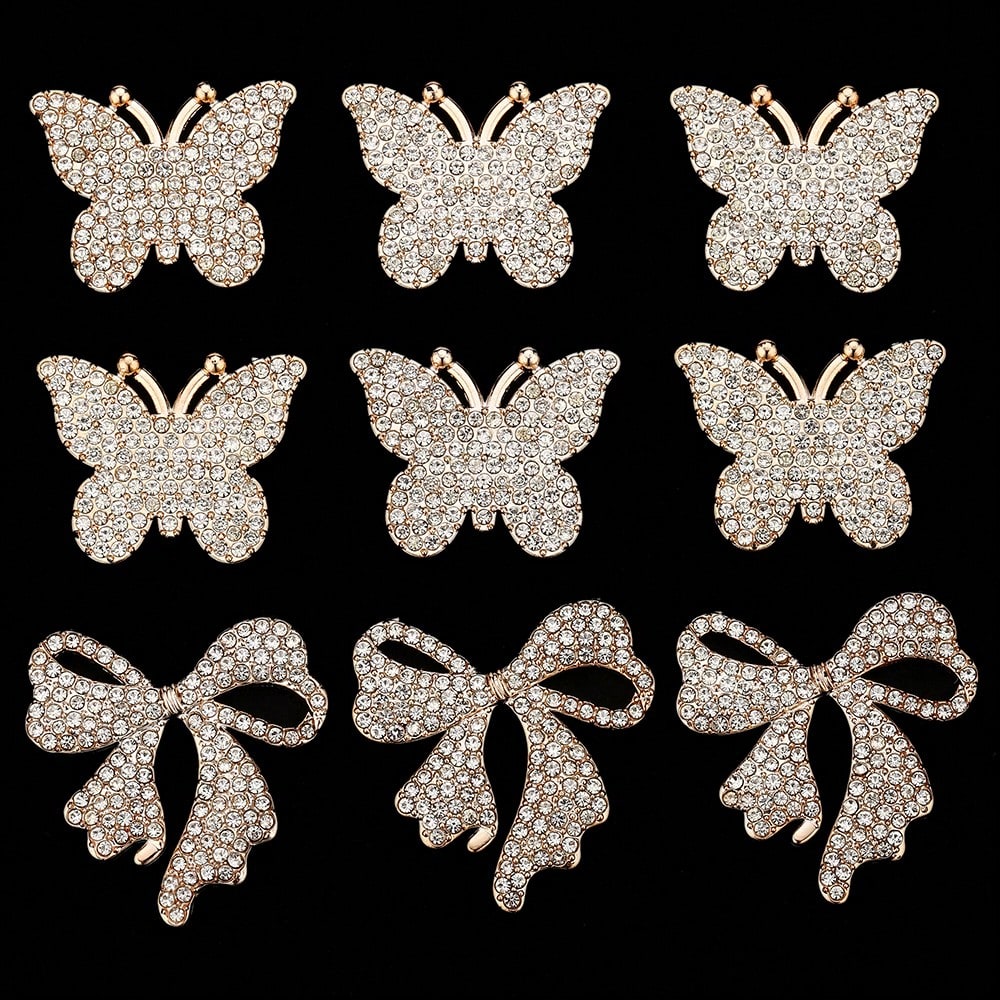 Golden Bow Flatback Embellishments