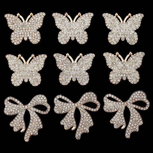 Golden Bow Flatback Embellishments