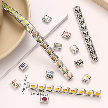 9x10 mm Stainless Steel Modular Charm Link