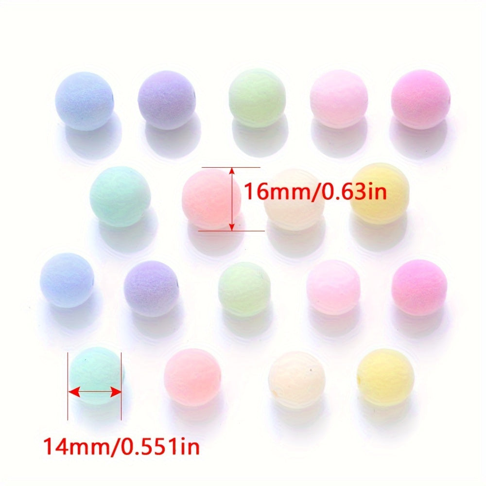 Fleece Pompom Acrylic Beads