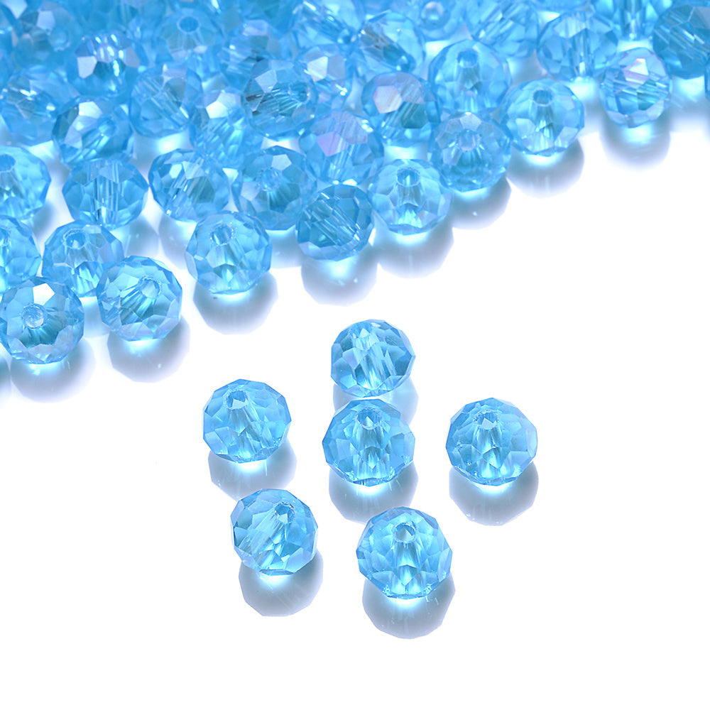 10mm Colored Cylindrical Glass Spacer Beads