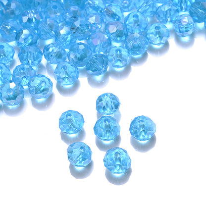 10mm Colored Cylindrical Glass Spacer Beads
