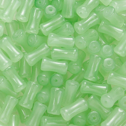 200pcs 6x12mm Glass Bamboo Tube Beads