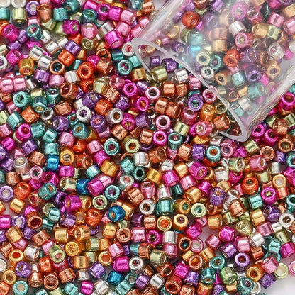 1280pcs/bottle 2mm Punk Style Glass Seed Beads