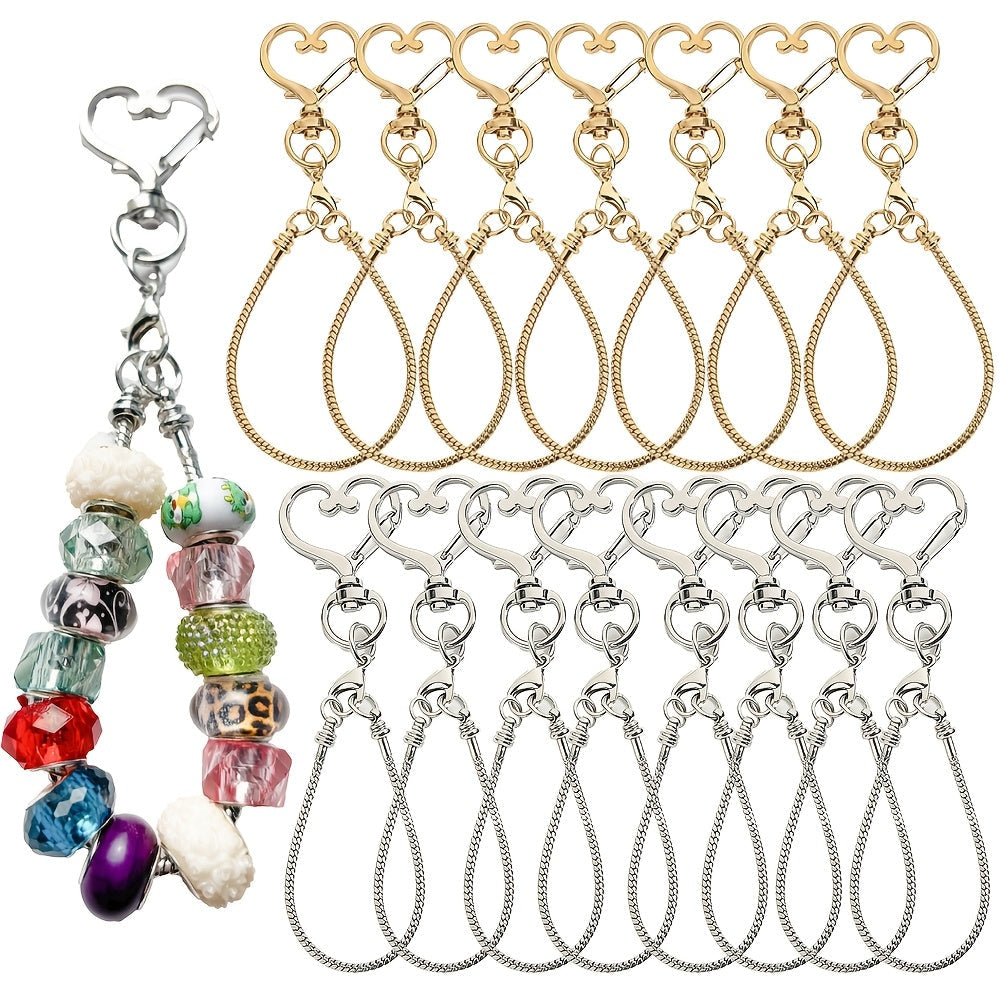 Blank Beadable Keychain Set