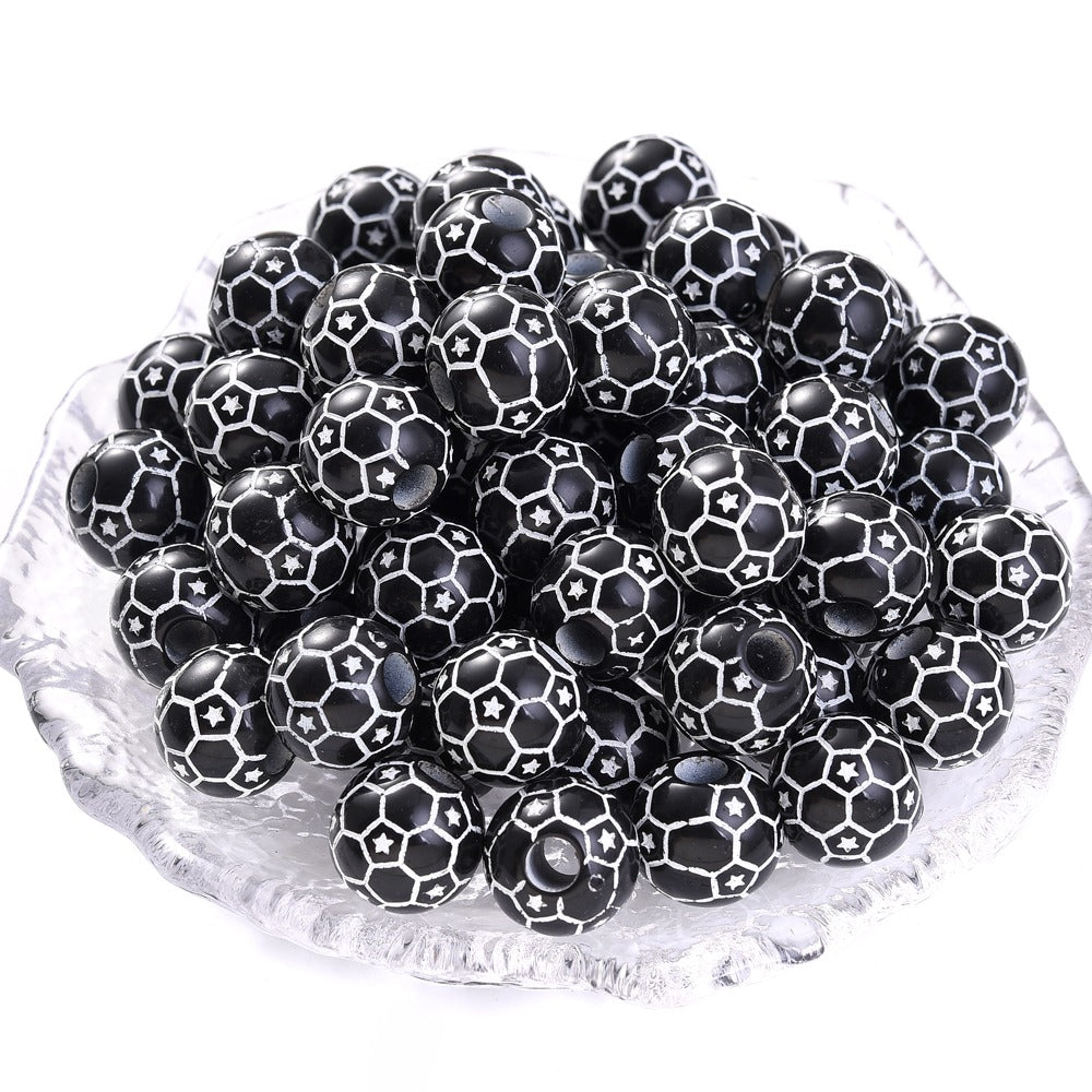 50pcs 39 Styles Mixed Sports Ball Beads