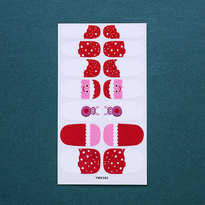 1 Sheet Christmas Nail Wrap Stickers