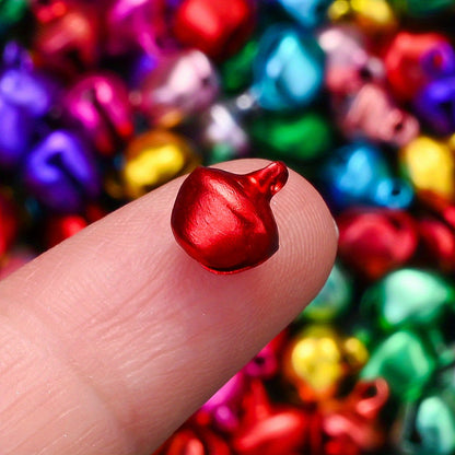 100pcs/set 8mm Christmas Jingle Bells Beads