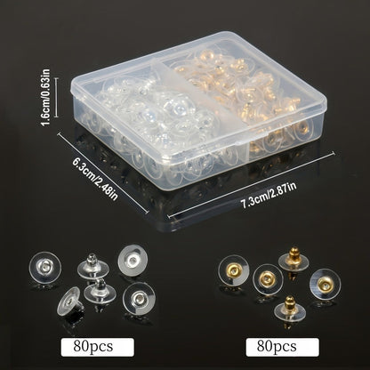 Bullet Clutch Earring Backs with Pads