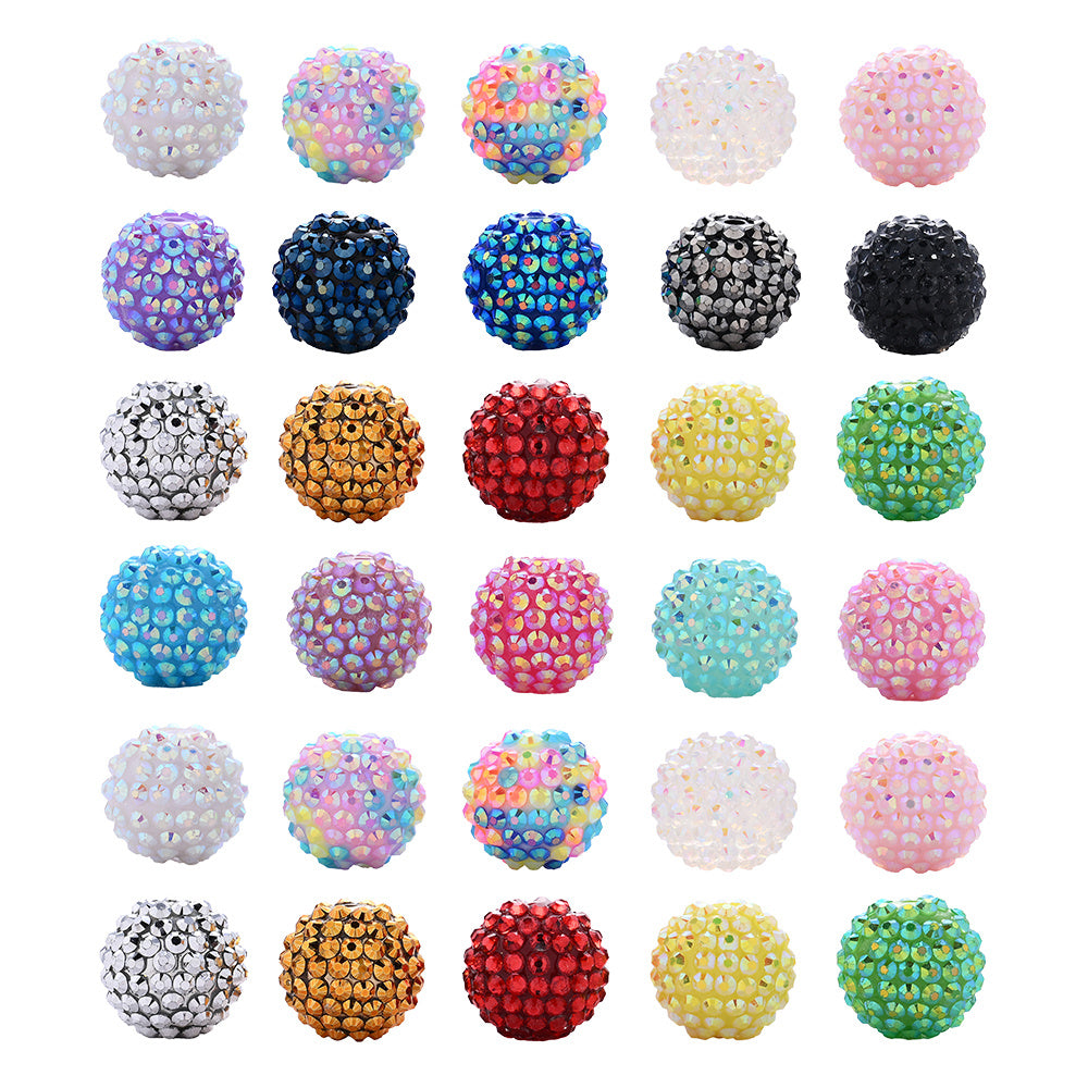 Vintage Rhinestone Disco Ball Beads